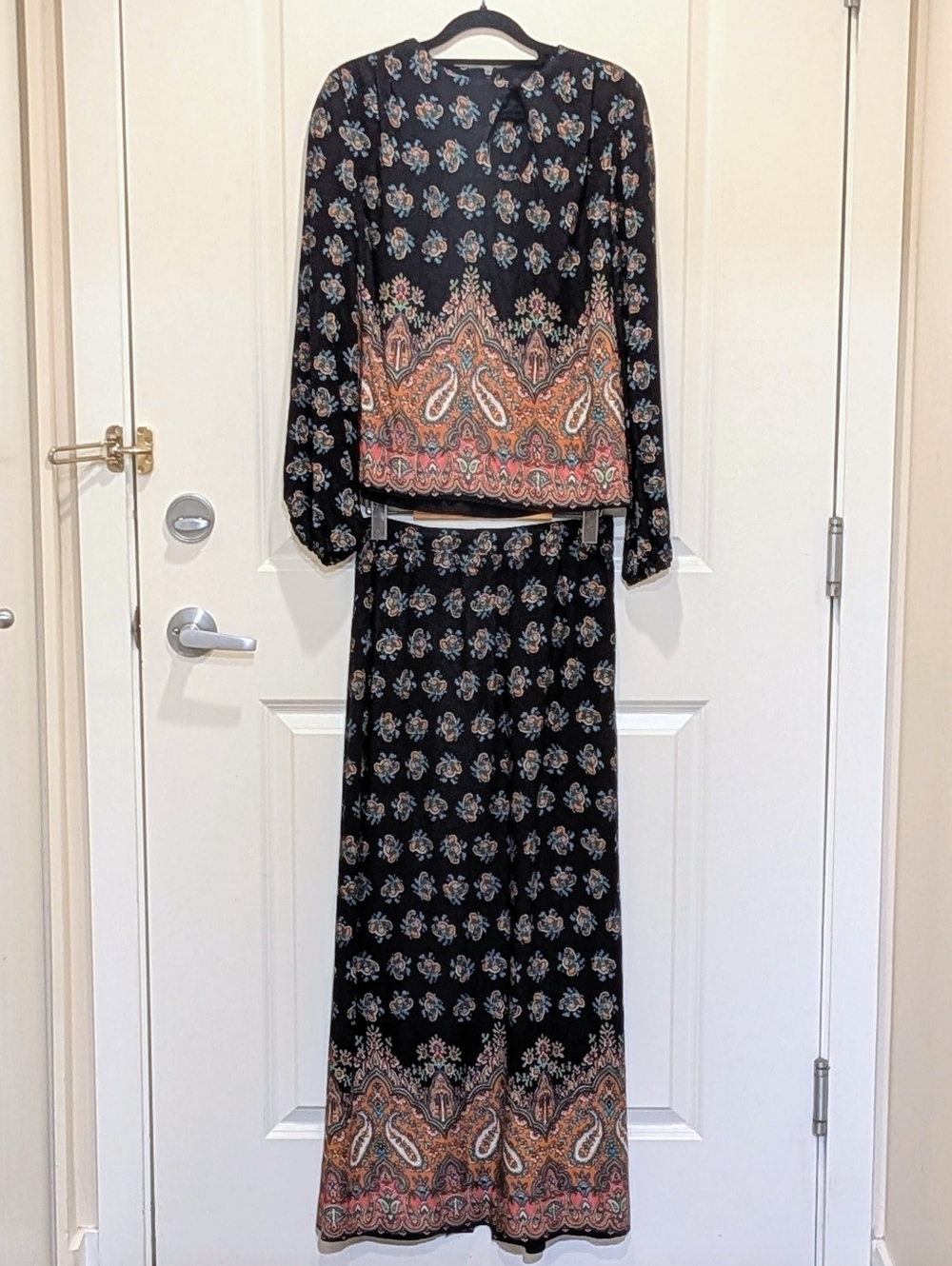 EUC 70s St Gillian by Kay Unger 8 Vintage Viscose Boho Co-Ord Set